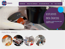 Tablet Screenshot of biosintesis.com.br